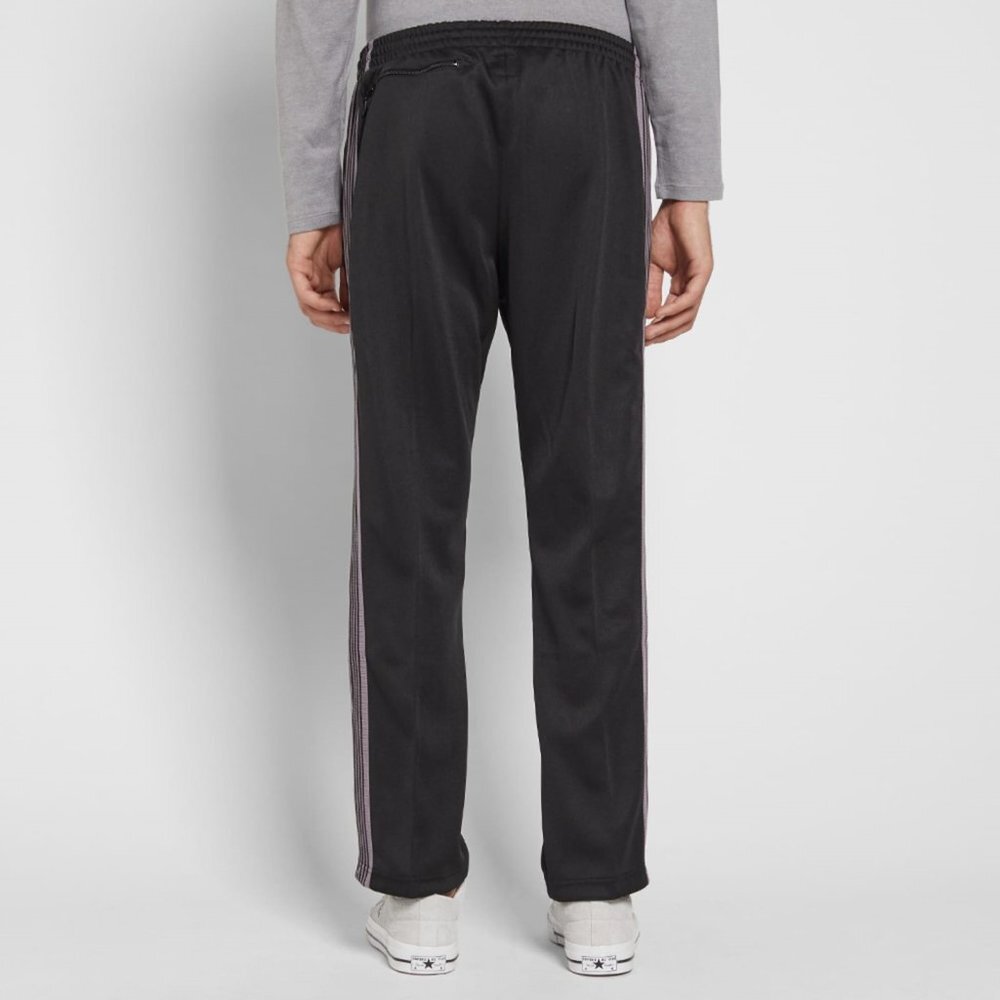 Black Track Pants with Pink Stripe - Picture 3 of 7